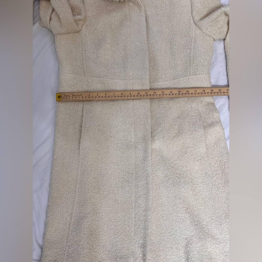 Marvin Richards Cream Teddy Jacket with Removable Faux Fur Collar - Picture 10 of 11